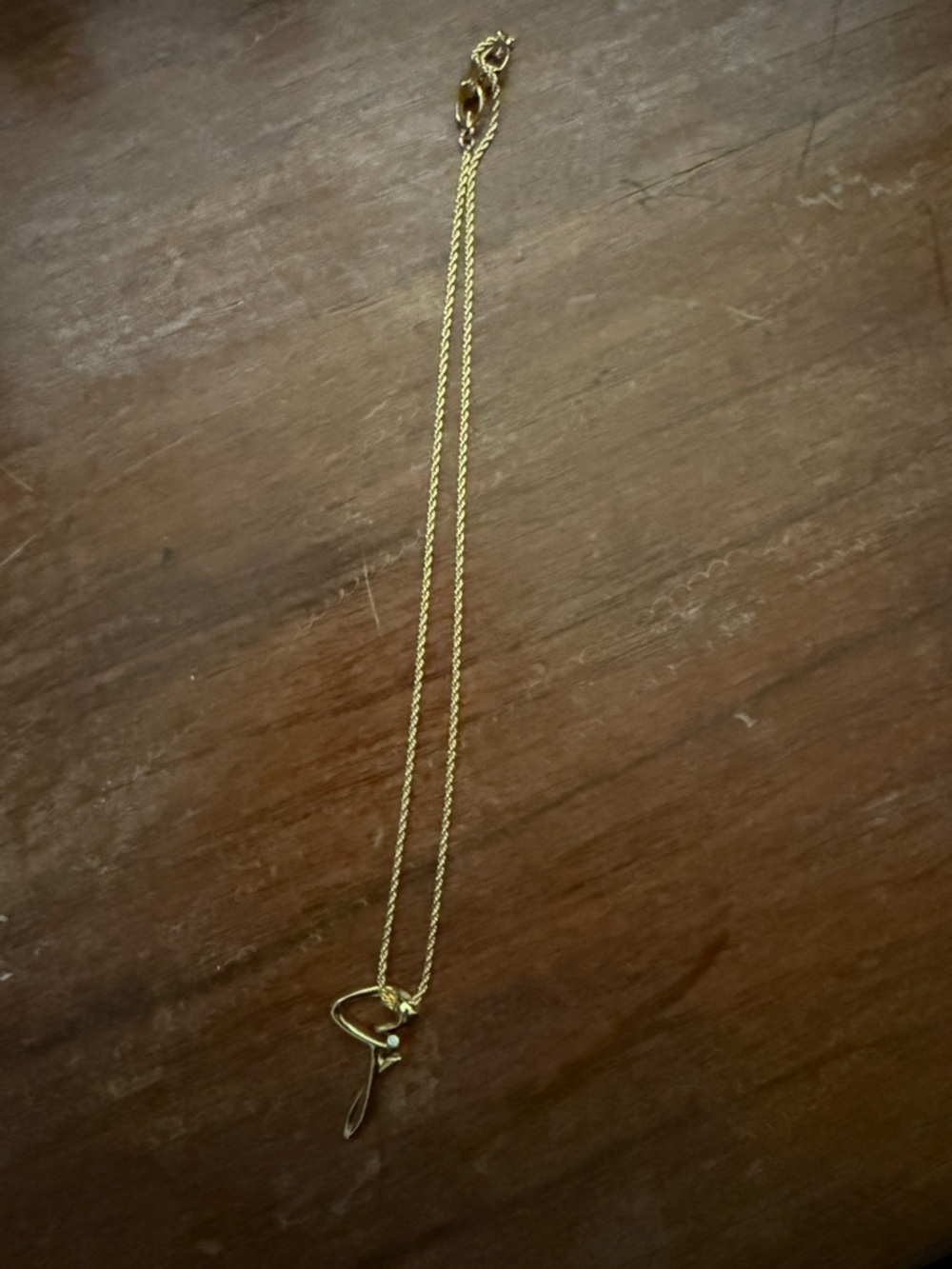 Givenchy Gold Initial 'G' Pendant Necklace - Picture 2 of 3